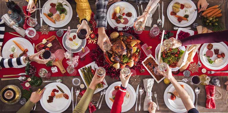 Christmas Dinner table
