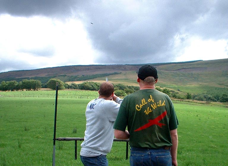 clay pigeon shooting wales