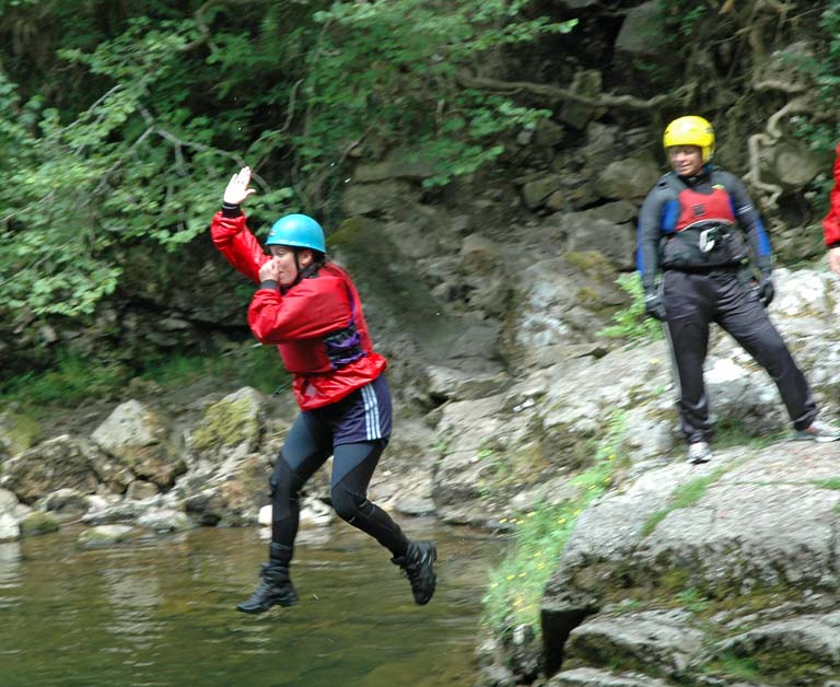 Hen party canyoning
