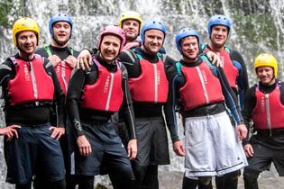 Canyoning activity in Wales