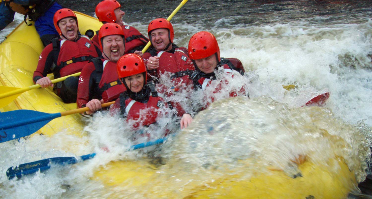 White water rafting in Wales AdventureBritain