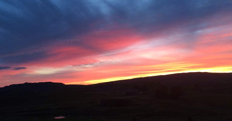 Wales Year of legends - Red Sky Over Brecon Beacons