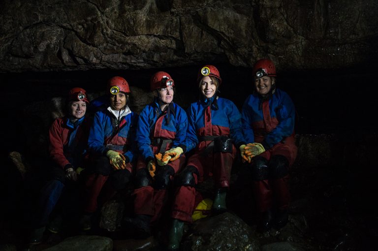 Caving in the Brecon beacons
